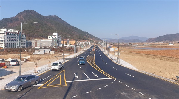 창원 북면 마금산온천 우회도로 확장 개통