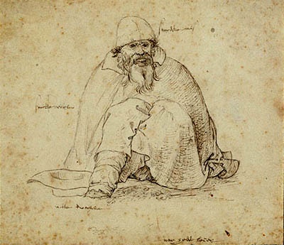  Seated Man, Roelandt Savery (Flemish 1576~1639)