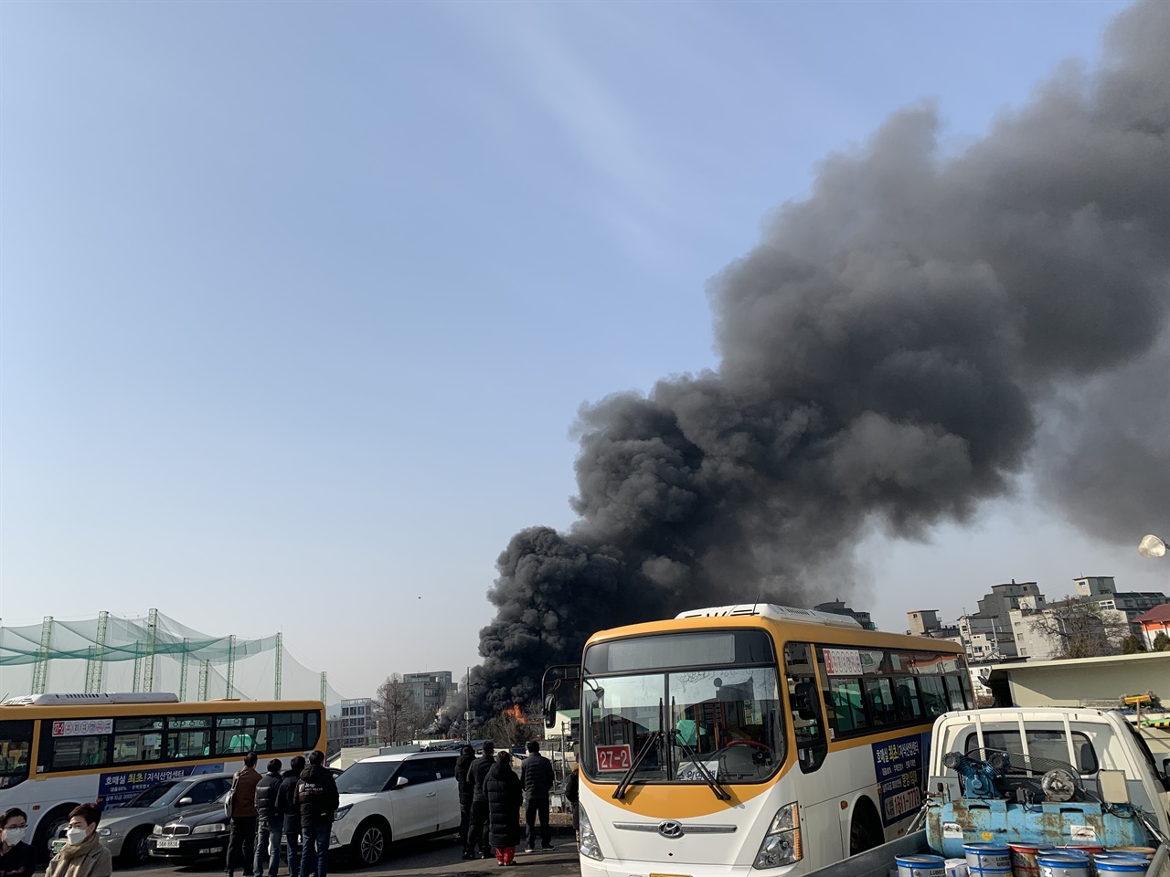 31일 수원 권선구 탑동의 한 공장에서 화재가 발생했다. 