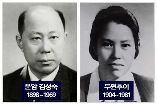 광저우기의 와중에도 피어난 국경을 넘은 사랑. 운암 김성숙과 광둥 처녀 두쥔후이. 둘은 1929년 결혼했다.