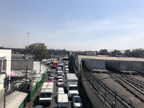 복잡한 멕시코시티 도로