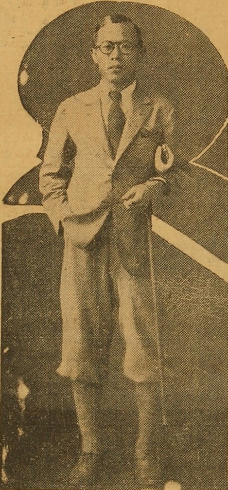 1935년 일간지에 실린 고흥택의 사진