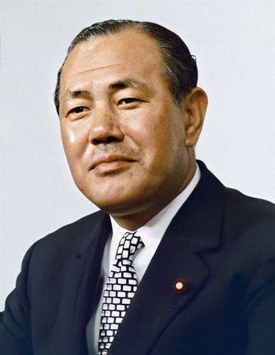 다나카 가쿠에이 전 일본 총리(재임 1972~1974).