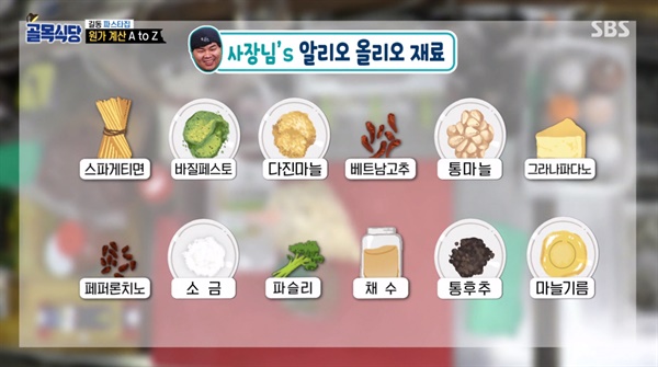  3월 31일 방송된 SBS <골목식당> 강동구 길동 골목 편의 한 장면