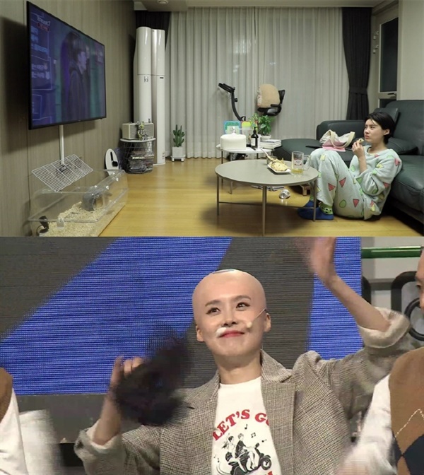  지난 2일 방영된 MBC '나혼자산다'의 한 장면.  공개코미디 무대를 잠시 떠나는 개그우먼 장도연의 이야기가 소개되었다.