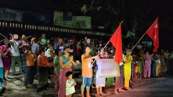 미얀마 민주화시위.