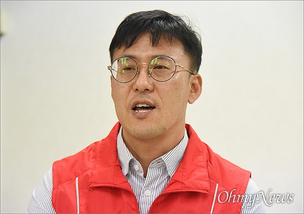 정현우(48) 진보당 전국민고용보험대전운동본부장(대전시당위원장).
