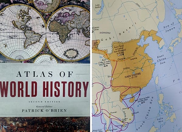 영국의 옥스퍼드 출판사 발행한 세계역사 교과서들에도 한강 이북 고구려 영토가 중국 영토로 표기돼 있다.

