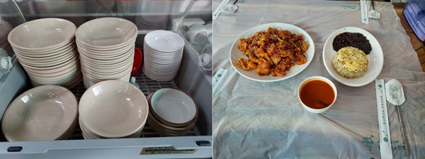 왕손짜장에서는 환경을 위해 '친환경 생분해성 위생 식탁보'를 사용하고 있으며, 배달 시 음식 그릇을 사용하여 일회용품 사용 줄이기에 동참하고 있다.
