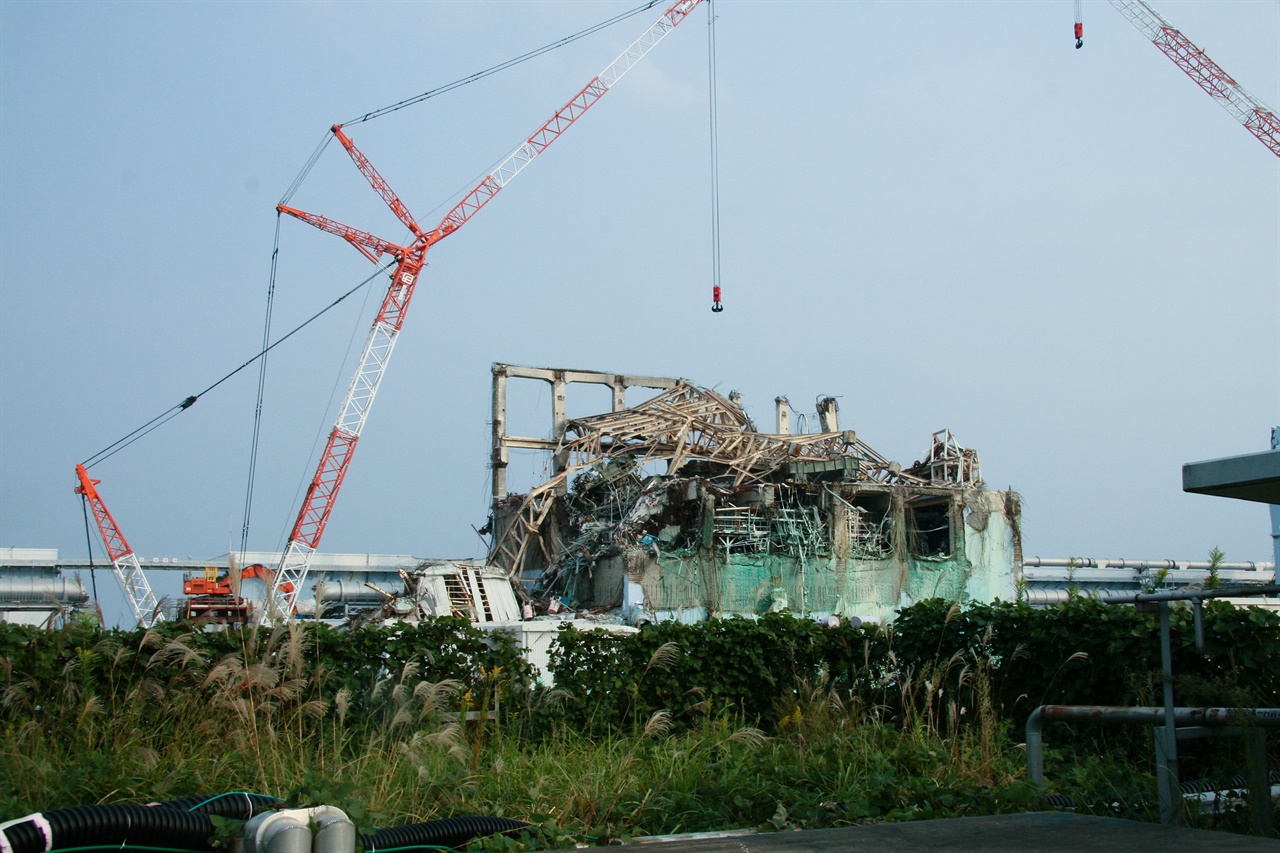 2011년 수소폭발이 발생한 후쿠시마 핵발전소 3호기 모습