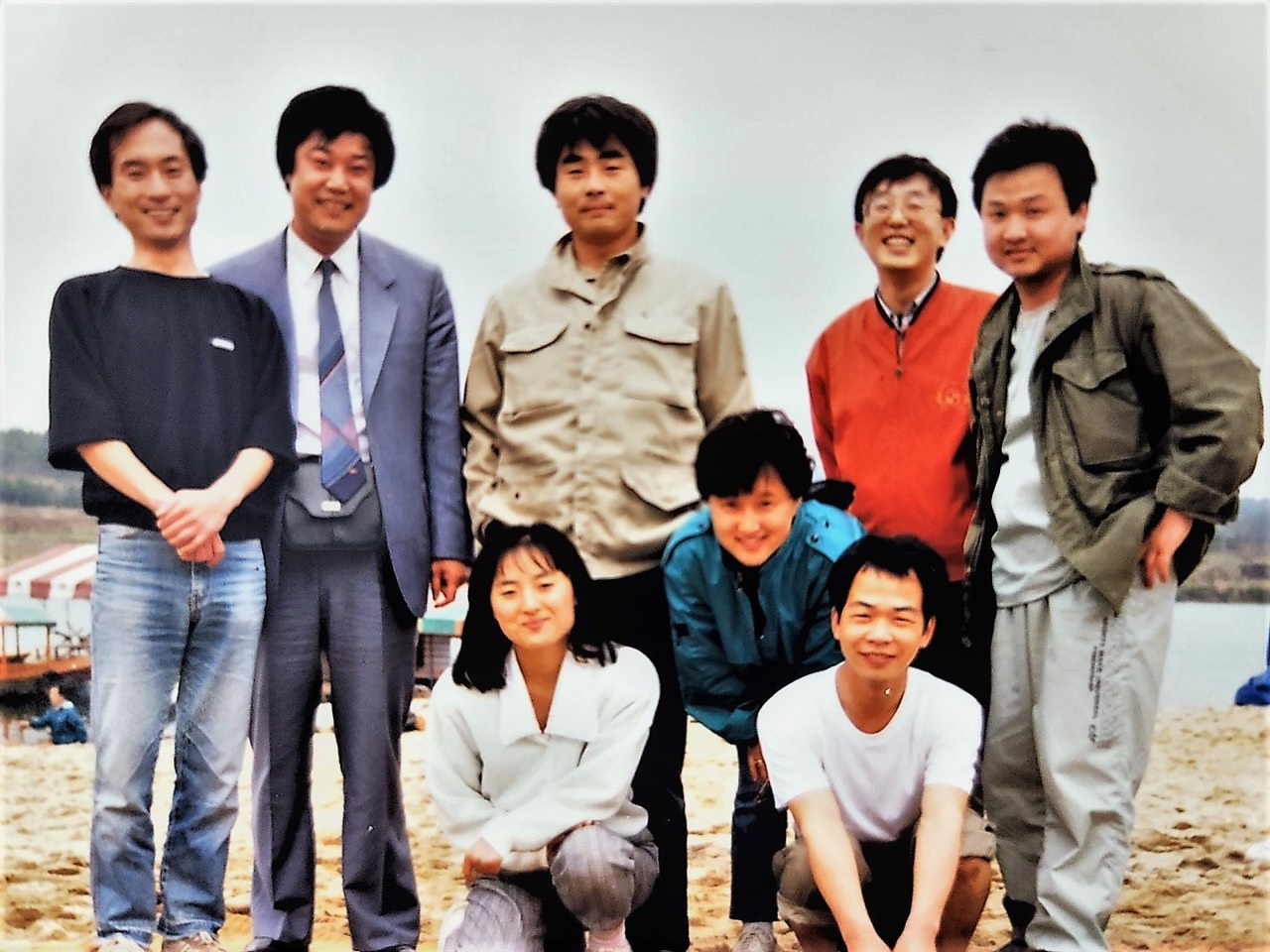  한국영화기획실모임 대표 시절 이춘연 대표(왼쪽 두번재)