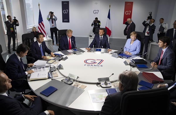 지난 2019년 8월 프랑스 비아리츠에서 열린 G7 정상회의