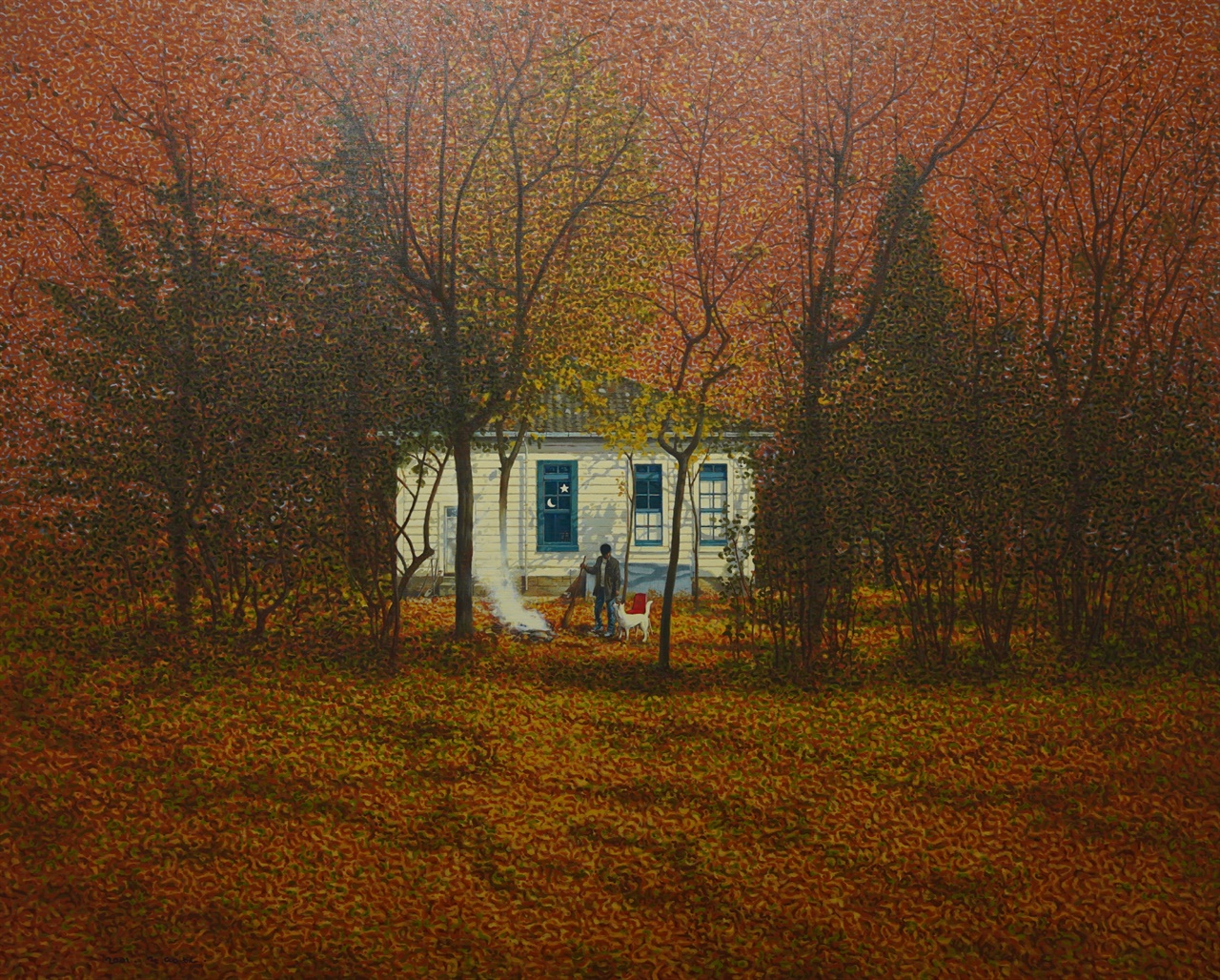 류동현의 작품 '가을-또 한 번 가다'이다.