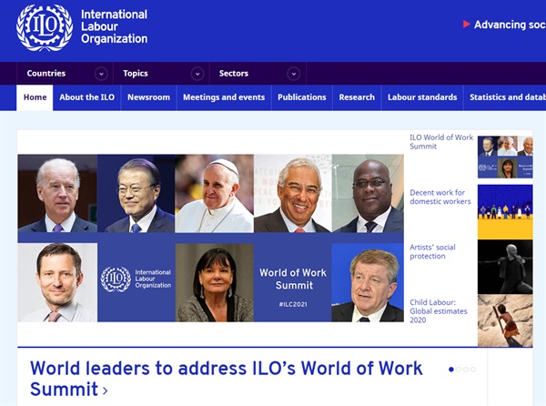문재인 대통령이 17일 열리는 제109차 국제노동기구(ILO) 총회 메인행사 '일의 세계 정상회담(World of Work Summit)' 세션에 참가해 기조연설을 한다.