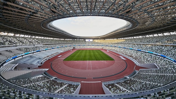  도쿄올림픽 메인 스타디움인 일본 국립경기장 전경