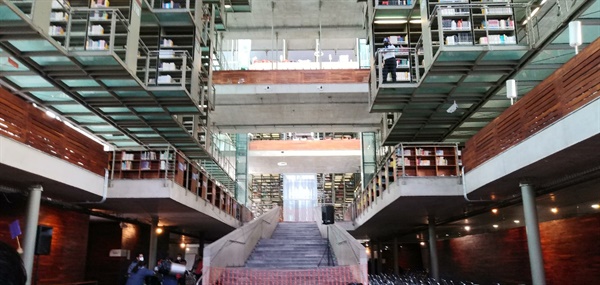 멕시코 바스콘셀로스 도서관에서 화이자 2차 접종을 실시했다