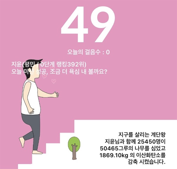  하루 동안 계단을 찾아다니며 49층을 올랐다