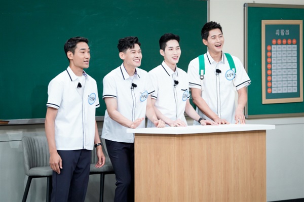  지난 14일 방영된 JTBC '아는 형님'의 한 장면.  펜싱 F4 출연을 통해 모처럼 시청률 상승 및 화제성 마련에 성공했다.