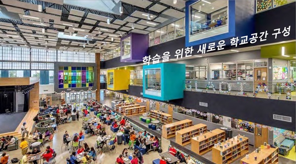 26일 오후 서울교육연구정보원에서 열린 그린스마트 미래학교 정책 토론회 자료집에 실린 미래학교 모습. 