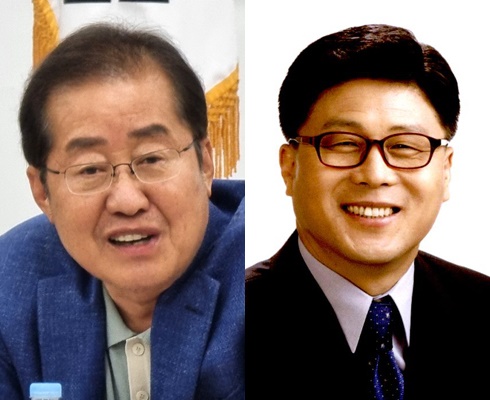 홍준표 국회의원과 김정권 전 국회의원.