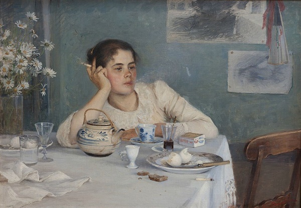 엘린 다니엘손 감보기 <아침식사 후 After Breakfast> 67x94cm, 캔버스에 유채, 1890