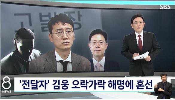 김웅 의원의 고발장 전달 의혹에 대한 오락가락 해명을 비판한 SBS(9/7)