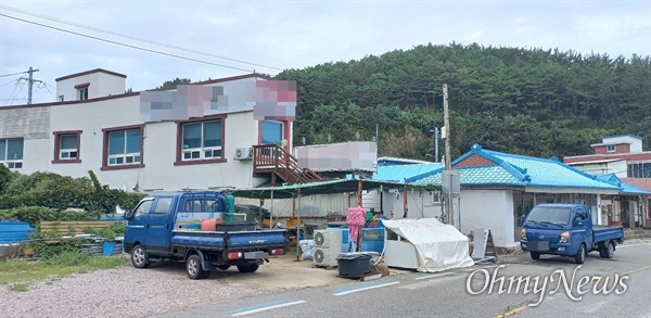 경북 영덕군 영해면 보도연맹원들이 6.25 전부터 구금되어 있던 어업조합 창고
