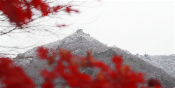 11월 9일 함양 남덕유산 첫 눈.