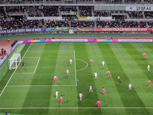한국 vs UAE 11일 고양종합운동장에서 열린 한국-UAE의 2022 카타르 월드컵 아시아 최종예선 5차전 경기 장면