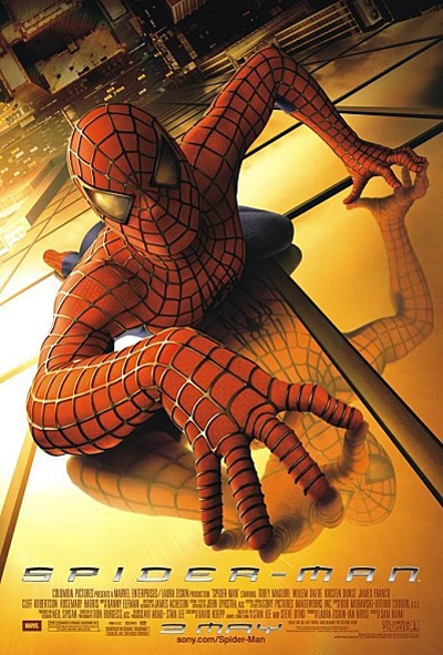  마블코믹스의 대표 인기캐릭터였던 스파이더맨은 2002년에 처음으로 실사영화로 제작됐다.