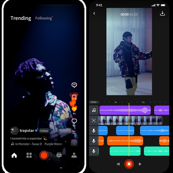 아이디아이디 주식회사가 개발한 바운드 앱은 힙합 중심의 숏폼 플랫폼 애플리케이션이다.