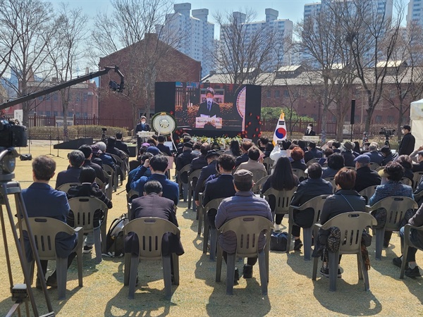 ▲서대문형무소 역사관에서 거행된 제주 4·3 제74주년 추념식
