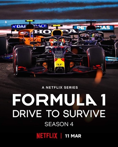  넷플릭스 오리지널 다큐멘터리 시리즈 <F1, 본능의 질주 시즌 4> 포스터.