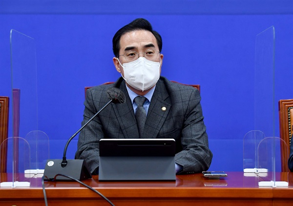 더불어민주당 박홍근 원내대표가 13일 오후 국회에서 열린 인사청문 담당 간사단 회의에서 발언하고 있다. 