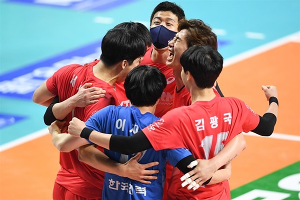  남자프로배구 한국전력 선수들 