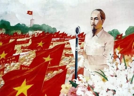 1945년 9월 2일 호치민은 하노이 바딘광장에서 베트남 독립을 선언했다.