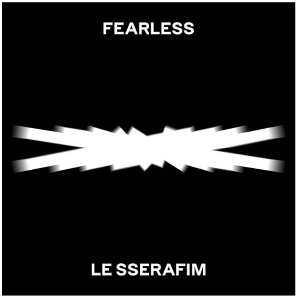  르세라핌 신보 < Fearless > 음반 커버