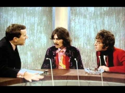  <더 프로스트 프로그램>에 출연해 명상에 관해 이야기하는 조지 해리슨(가운데)과 존 레논(오른쪽). 유튜브 캡처.