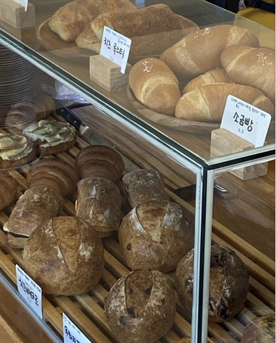 '우트우트'에서 판매 중인 빵 메뉴들