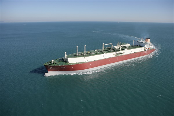 2009년 대우조선해양이 건조해 카타르에 인도한 초대형 액화천연가스(LNG) 운반선.