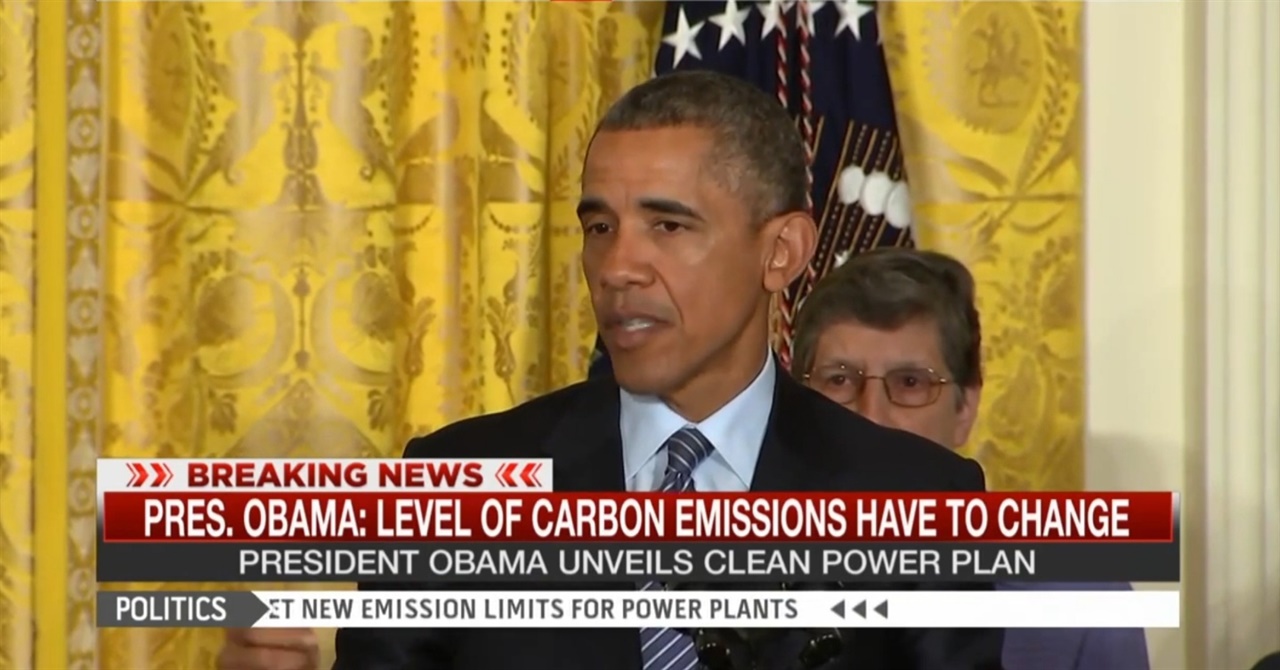 지난 2015년 8월, 버락 오바마 행정부는 청정발전계획(Clean Power Plan, CPP)을 발표했다. 당시 취재진 앞에서 CPP를 발표하고 있는 버락 오바마 전 미국 대통령의 모습.