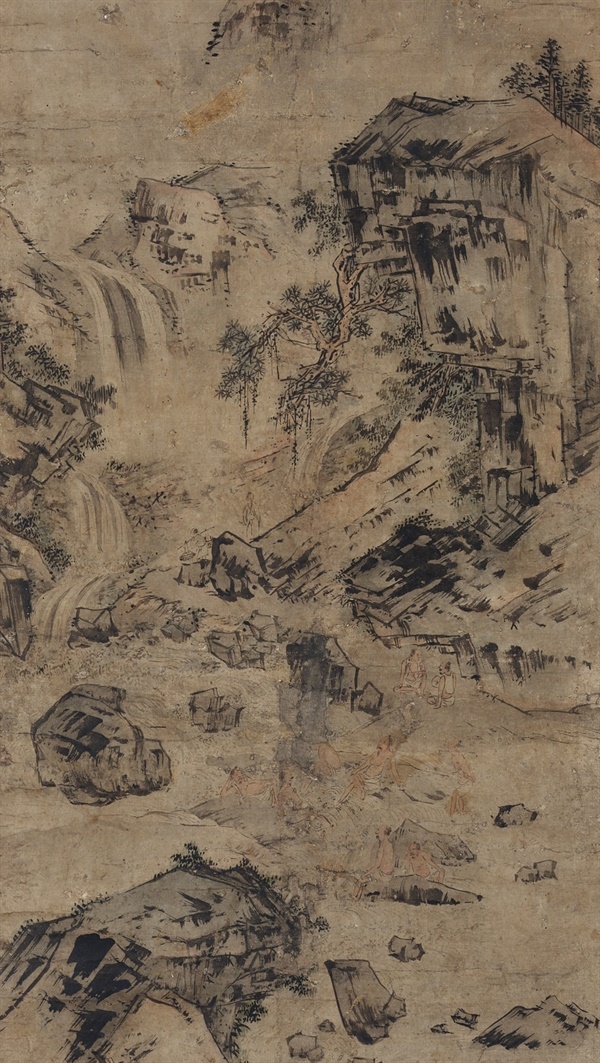 조선시대, 종이에 채색, 104.8 x 46.4cm