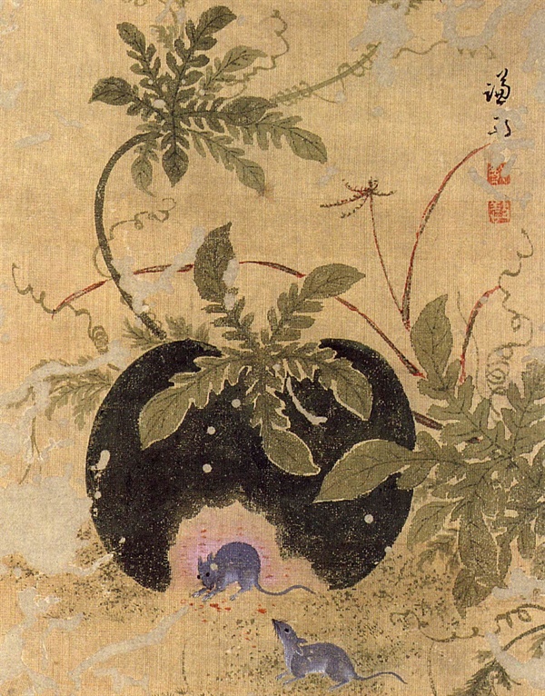 정선, 18세기, 비단에 채색, 30.5 × 20.8cm, 간송미술관 소장