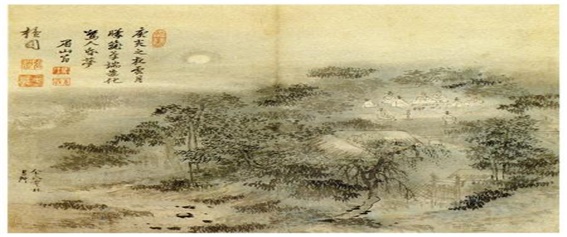 김홍도, <송석원시사야연도>, 1791년경, 종이에 담채