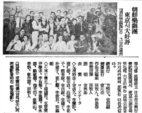  1939년 5월 13일자 <동아일보> 남인수와 조선악극단 관련 기사.