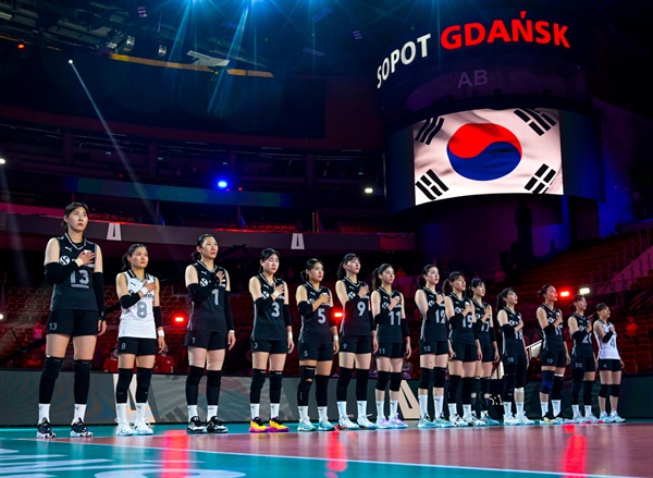  2022 여자배구 세계선수권, 대한민국-크로아티아 경기 장면 (2022.10.2)