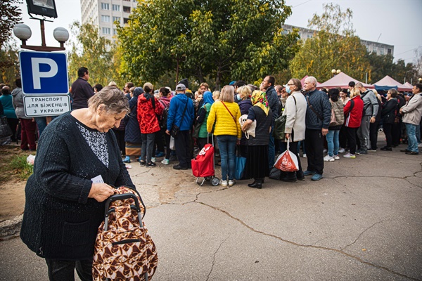 (재)피스윈즈코리아와 키시나우시가 공동 운영 중인 우크라이나 난민 피난소의 모습. 