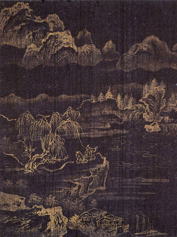 김명국, 17세기, 흑견금니, 24.6 x 19.2 cm, 간송미술관 소장