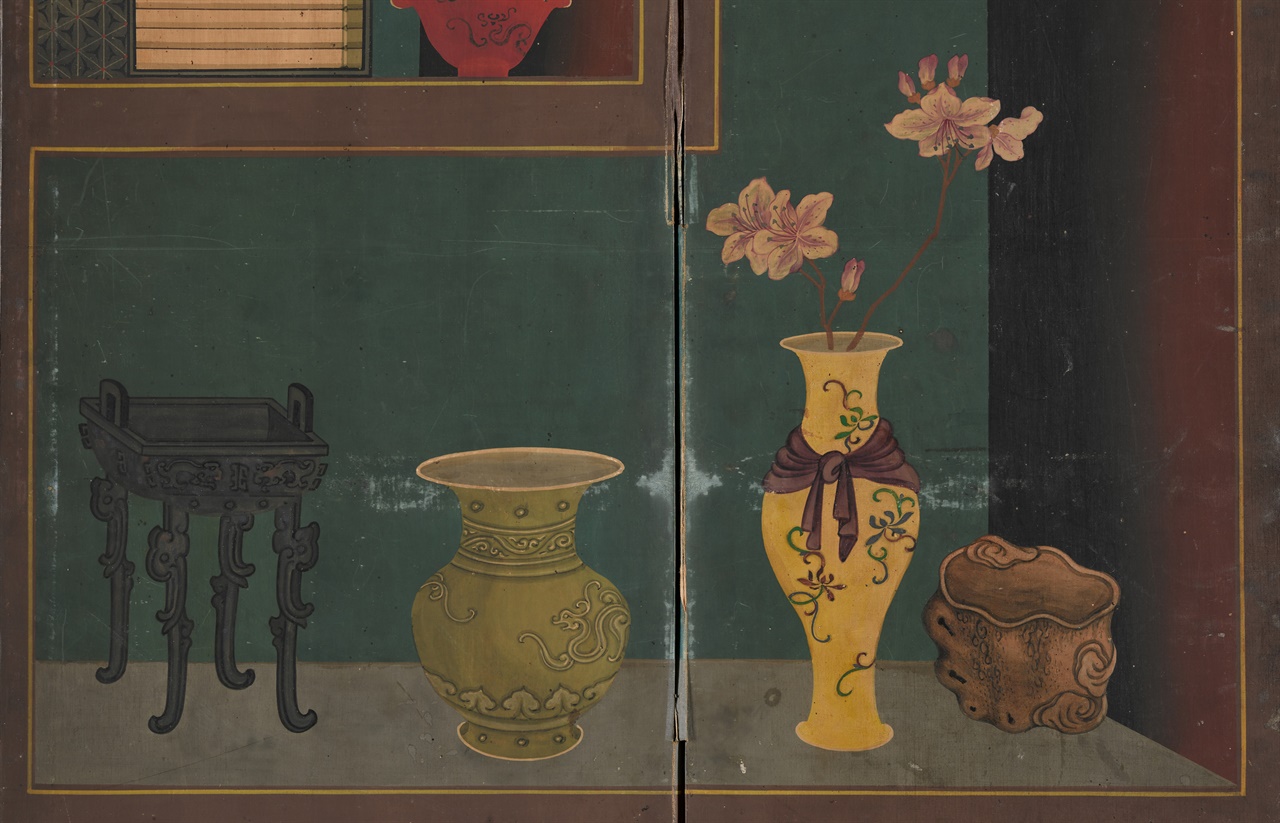 이형록, 19세기, 비단에 채색