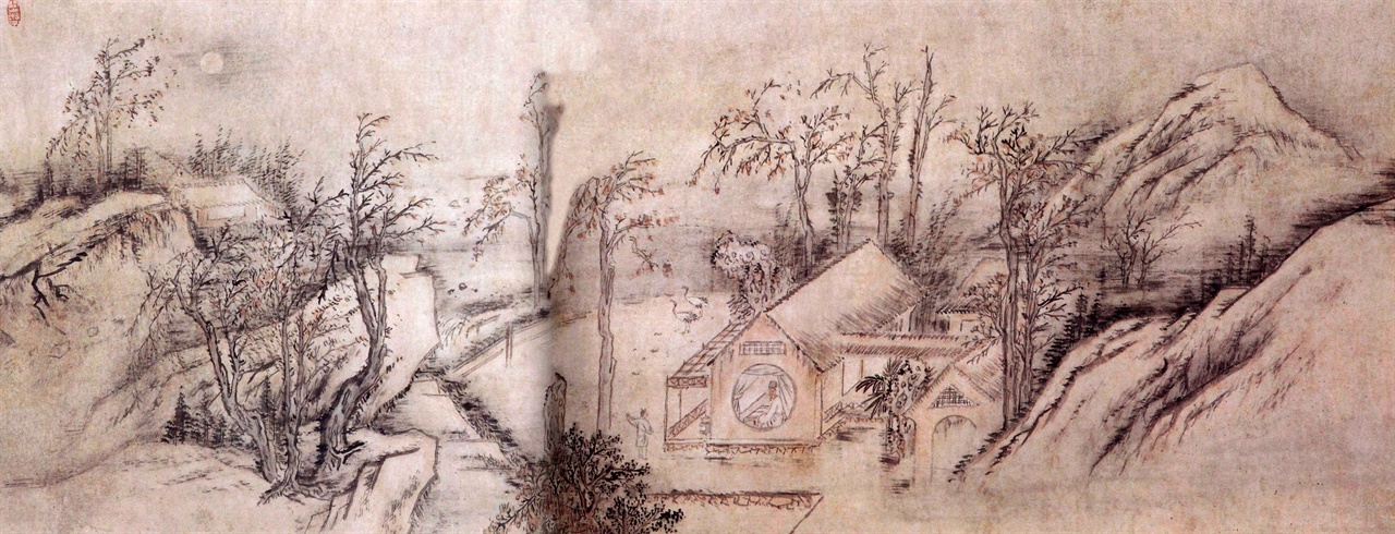 김홍도, 종이에 담채, 56x214cm, 국립중앙박물관, 보물 제1393호